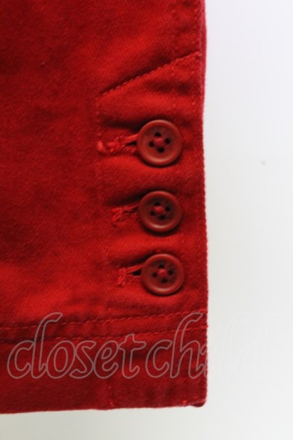 画像5: PINK HOUSE / ロゴpt&刺繍ワッペンジャンパースカート  レッド T-25-12-31-021-LO-OP-SA-ZT (5)