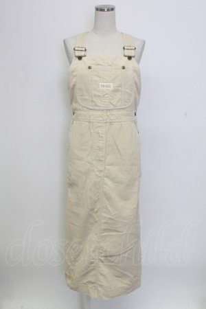 画像: PINK HOUSE / コーデュロイオーバーオールジャンパースカート  ベージュ T-25-12-31-023-LO-OP-SA-ZT