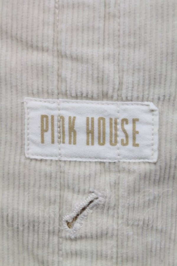 画像5: PINK HOUSE / コーデュロイオーバーオールジャンパースカート  ベージュ T-25-12-31-023-LO-OP-SA-ZT (5)