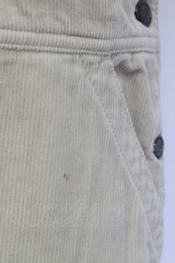 画像7: PINK HOUSE / コーデュロイオーバーオールジャンパースカート  ベージュ T-25-12-31-023-LO-OP-SA-ZT (7)