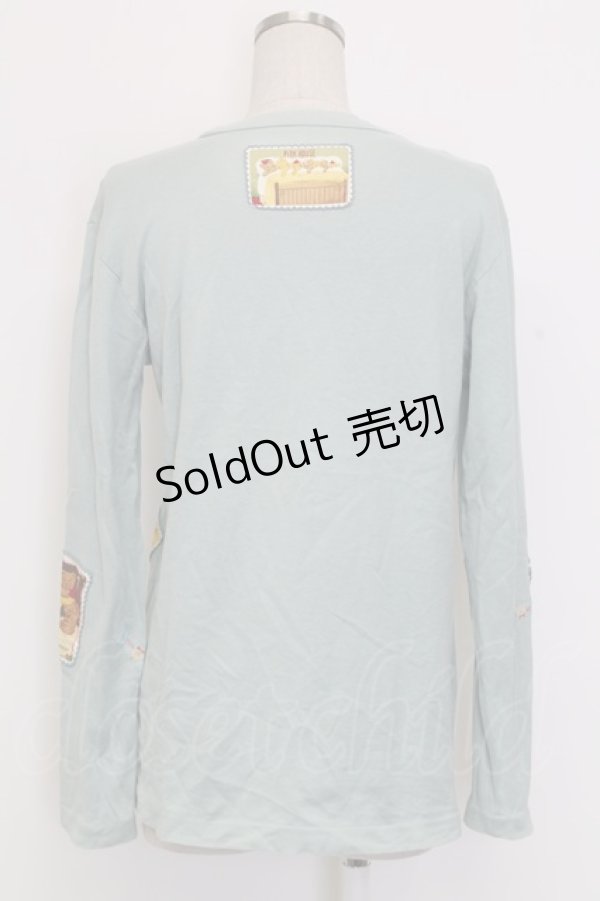 画像2: PINK HOUSE / クリスマスクマ長袖Tシャツ M ミント T-25-12-31-001-LO-TS-SA-ZT439 (2)