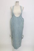 画像1: INGEBORG / リボンジャンパースカート  ライトブルー T-25-12-31-025-LO-OP-SA-ZT (1)