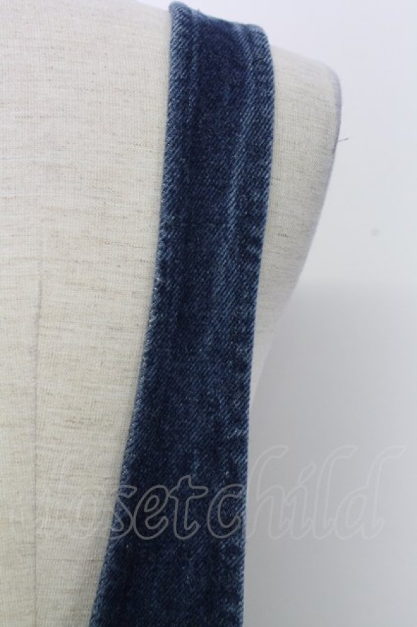 画像6: PINK HOUSE / テリア刺繍&ワッペンジャンパースカート  インディゴ T-25-12-31-026-LO-OP-SA-ZT (6)