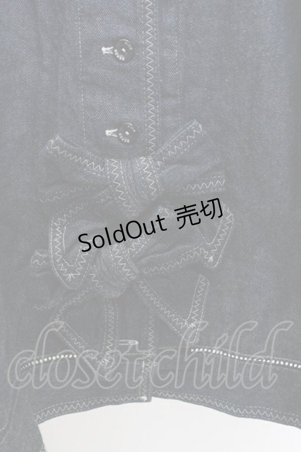 画像6: PINK HOUSE / デニムリボンジャンパースカート  インディゴ T-25-12-31-028-LO-OP-SA-ZT (6)