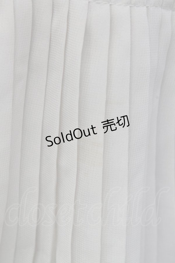 画像3: axes femme / 裾薔薇レースプリーツスカート  ブラウンＸ黒 T-25-12-31-029-AX-SK-SA-ZT (3)