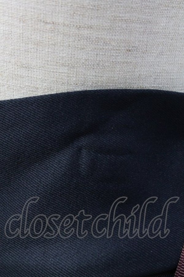 画像5: axes femme / チャイナ刺繍ジップ付スカート  ネイビー T-25-12-31-034-AX-SK-SA-ZT (5)