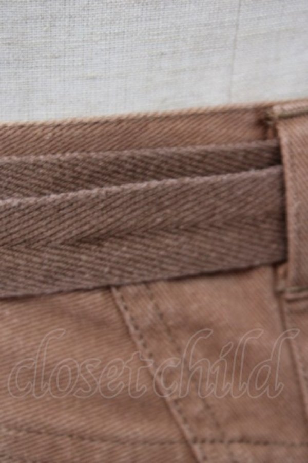 画像5: PINK HOUSE / クマワッペン散らしチノスカート  ブラウン T-25-12-31-036-LO-SK-SA-ZT (5)