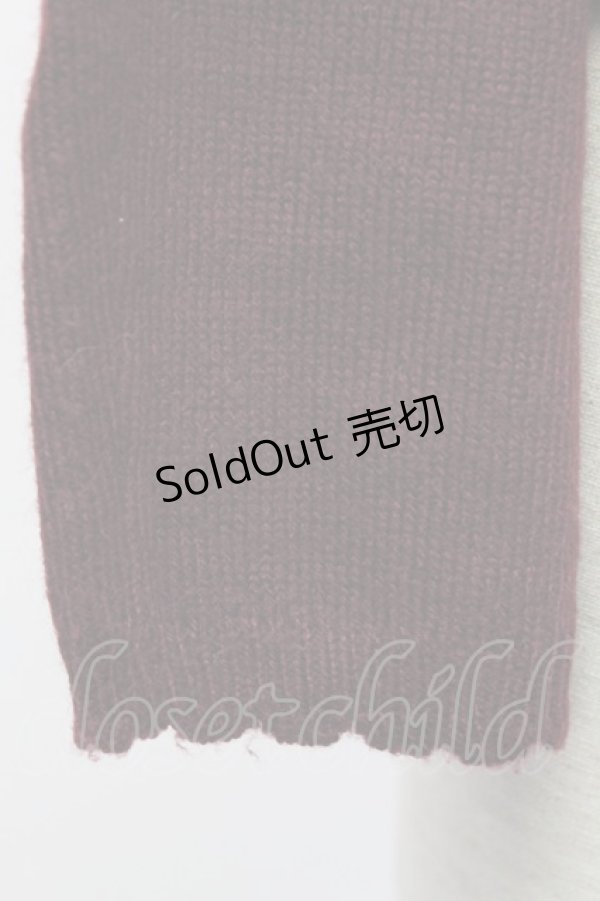 画像8: axes femme / オーナメント刺繍ニットカーディガン  ボルドー T-25-12-31-006-AX-TO-SA-ZT (8)