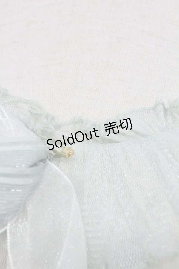 画像8: Mie Ye / 鈴蘭刺繍チュールサイド編み下げジャンパースカート  ミント T-25-12-31-008-0-OP-SA-ZT (8)