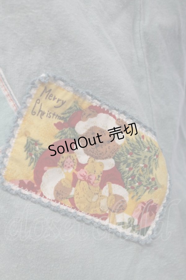 画像6: PINK HOUSE / クリスマスクマ長袖Tシャツ M ミント T-25-12-31-001-LO-TS-SA-ZT439 (6)