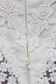 画像4: Avenue Denfer / ハイネックレース薔薇格子刺繍ワンピース S ラベンダーＸ白 T-25-12-31-011-LO-OP-SA-ZT (4)