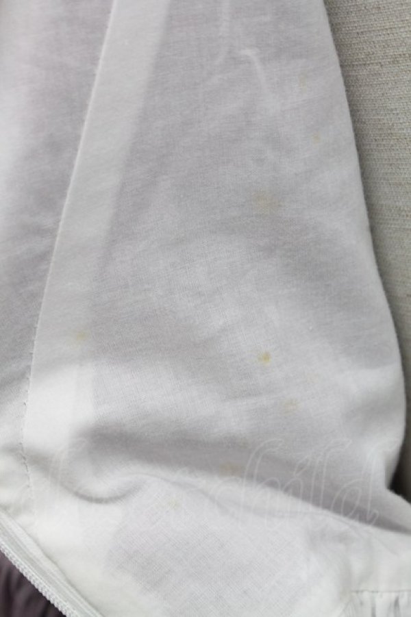 画像10: Avenue Denfer / ハイネックレース薔薇格子刺繍ワンピース S ラベンダーＸ白 T-25-12-31-011-LO-OP-SA-ZT (10)