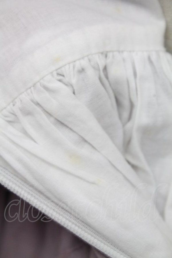 画像11: Avenue Denfer / ハイネックレース薔薇格子刺繍ワンピース S ラベンダーＸ白 T-25-12-31-011-LO-OP-SA-ZT (11)