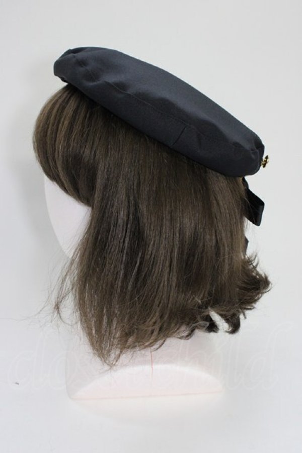 画像3: Amavel / Sergeant Emblemチェーン付ベレー帽  ネイビー T-26-01-04-022-CA-AC-SA-ZT (3)