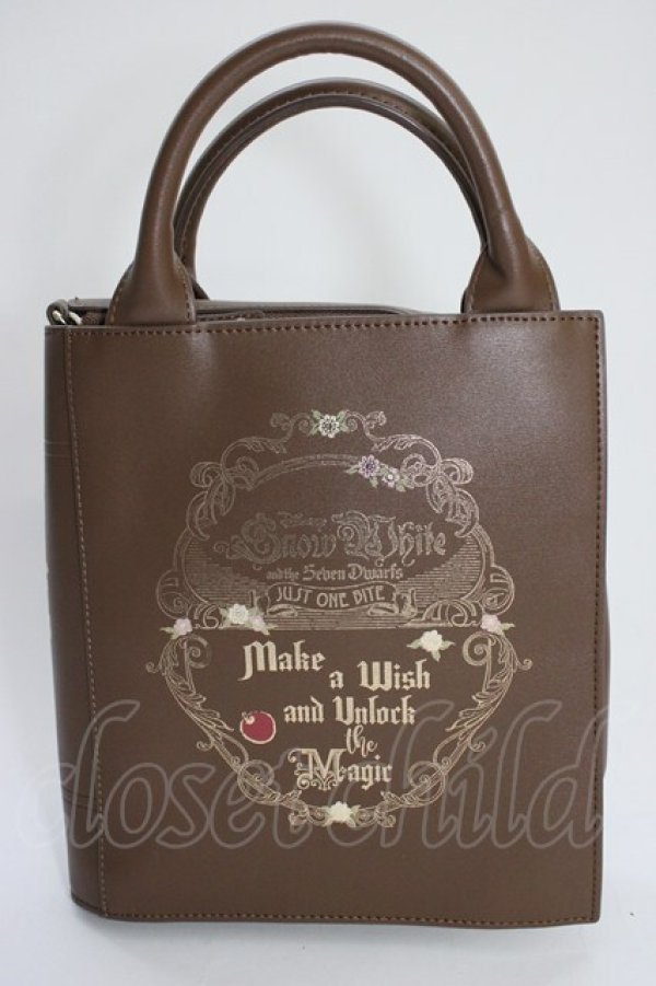 画像1: Maison de FLEUR / 女王/ブック型ショルダーバッグ  ブラウン T-26-01-04-003-LO-BG-SA-ZT (1)