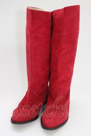 画像: INGEBORG / スエードブーツ  レッド T-26-01-04-026-LO-SH-SA-ZT