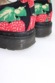 画像7: YOSUKE / いちご柄3ホールシューズ L 赤Ｘ黒 T-26-01-04-028-PU-SH-SA-ZT (7)