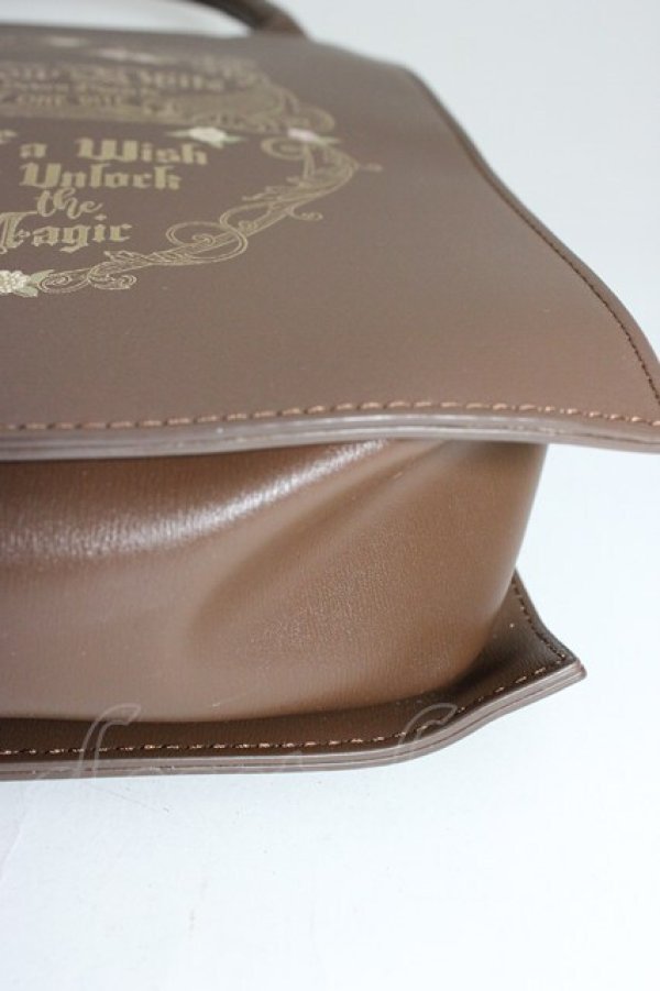 画像7: Maison de FLEUR / 女王/ブック型ショルダーバッグ  ブラウン T-26-01-04-003-LO-BG-SA-ZT (7)