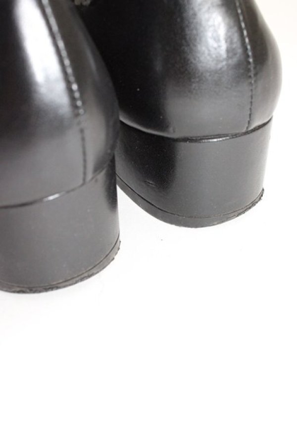 画像5: axes femme kawaii / ローヒールリボンパンプス L 黒 T-26-01-04-030-AX-SH-SA-ZT (5)