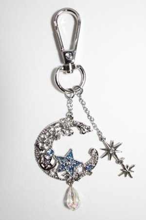 画像: axes femme / MOONモチーフバッグチャーム  シルバー T-26-01-04-005-AX-AC-SA-ZT432F001