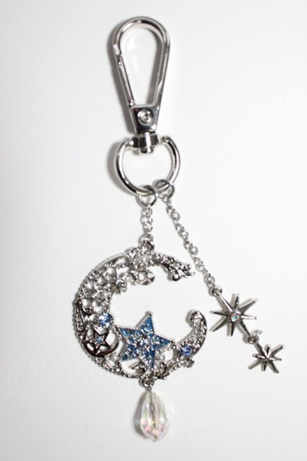 画像1: axes femme / MOONモチーフバッグチャーム  シルバー T-26-01-04-005-AX-AC-SA-ZT (1)
