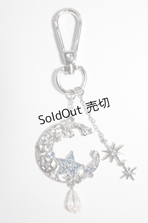 画像1: axes femme / MOONモチーフバッグチャーム  シルバー T-26-01-04-005-AX-AC-SA-ZT432F001 (1)