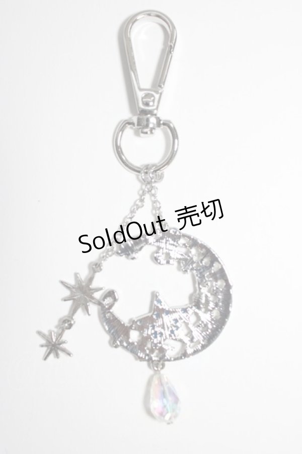 画像2: axes femme / MOONモチーフバッグチャーム  シルバー T-26-01-04-005-AX-AC-SA-ZT432F001 (2)