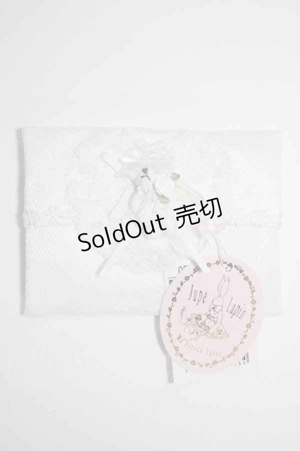 画像1: axes femme / くまハートポケットティッシュケース  白 T-26-01-04-006-AX-ZA-SA-ZT (1)