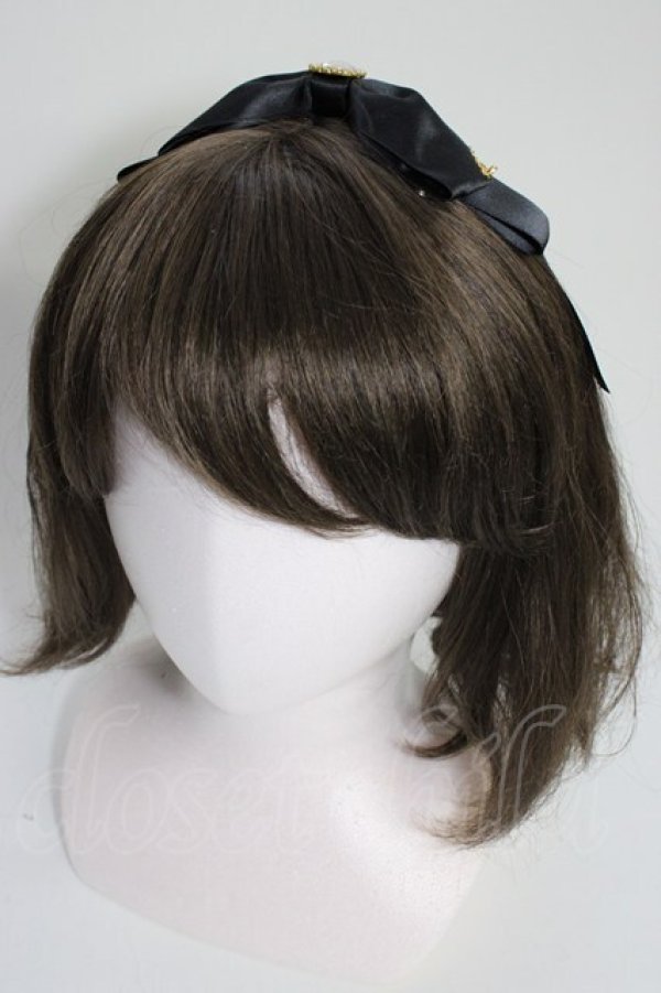 画像1: Amavel / Starlight Planetarium スリーピンリボン  黒「 T-26-01-04-010-CA-AC-SA-ZT (1)