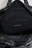 画像5: PEACE NOW / ストライプ柄ハンドバッグ  黒ＸグレーＸ黄色 T-26-01-04-002-PU-BG-SA-ZT (5)