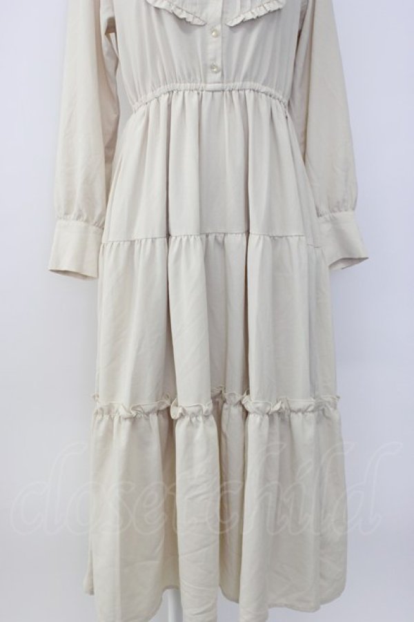 画像5: F&A / フロントピンタックロングティアードワンピース  アイボリー T-26-01-08-003-LO-OP-SA-ZT (5)