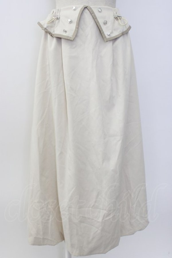 画像1: axes femme / 衿デザインスカート  アイボリ T-26-01-08-005-AX-SK-IG-ZT (1)