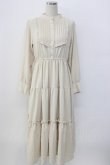 画像1: F&A / フロントピンタックロングティアードワンピース  アイボリー T-26-01-08-003-LO-OP-SA-ZT (1)