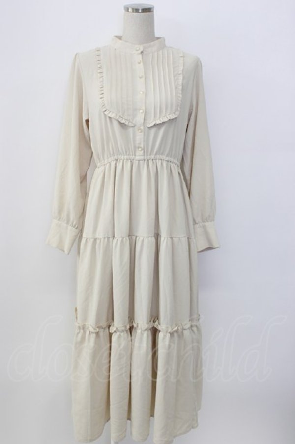 画像1: F&A / フロントピンタックロングティアードワンピース  アイボリー T-26-01-08-003-LO-OP-SA-ZT (1)