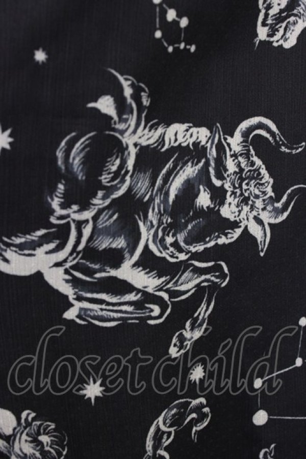 画像4: axes femme NOSTALGIE / 星座柄スカート M ブラック T-26-01-09-025-AX-SK-SA-ZT (4)