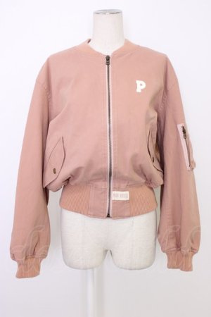 画像: PINK HOUSE / ロゴブルゾン  ピンク T-26-01-09-026-LO-JA-SA-ZT