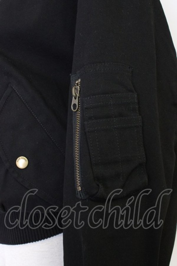 画像3: PINK HOUSE / ロゴブルゾン  黒Ｘ白 T-26-01-09-029-LO-JA-SA-ZT (3)