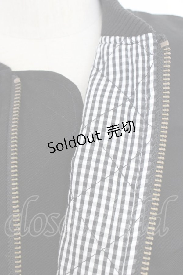 画像4: PINK HOUSE / ロゴブルゾン  黒Ｘ白 T-26-01-09-029-LO-JA-SA-ZTC020 (4)