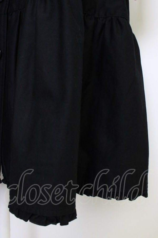 画像4: PINK HOUSE / 襟付きロングティアードコート  黒 T-26-01-09-030-LO-CO-SA-ZT (4)