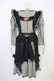 画像2: 仲夏物語 / 薔薇スペード刺繍ストライプワンピースセット S アイボリーＸ黒 T-26-01-09-031-EL-OP-SA-ZT (2)
