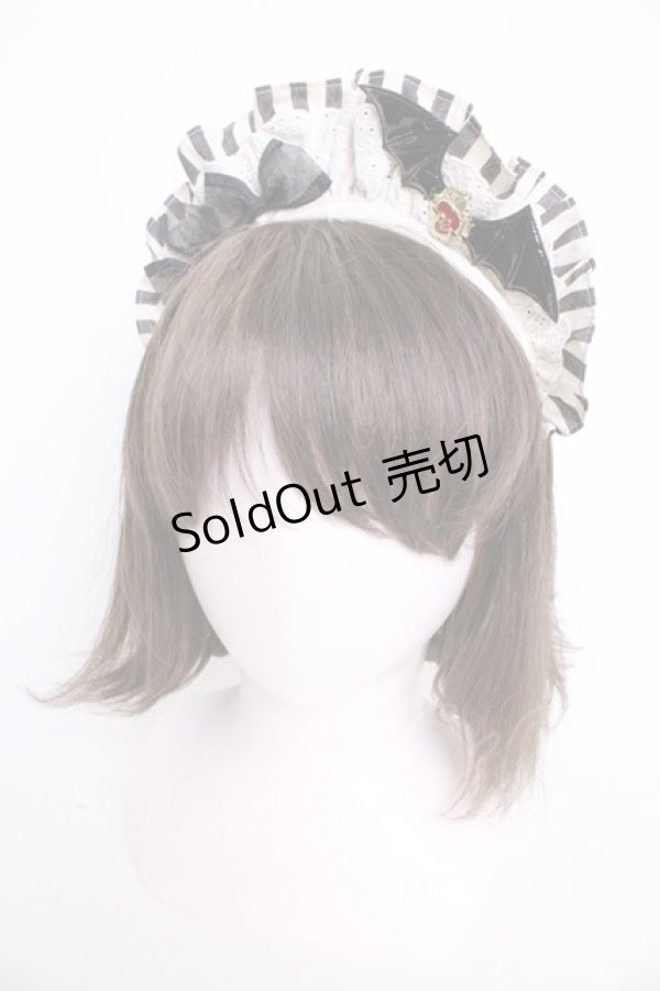 画像5: 仲夏物語 / 薔薇スペード刺繍ストライプワンピースセット S アイボリーＸ黒 T-26-01-09-031-EL-OP-SA-ZT (5)