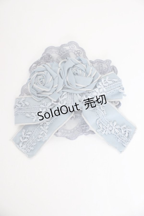 画像2: ZJ STORY / ローズリボンキャノティエクリップ  サックス T-26-01-09-036-0-AC-SA-ZT (2)