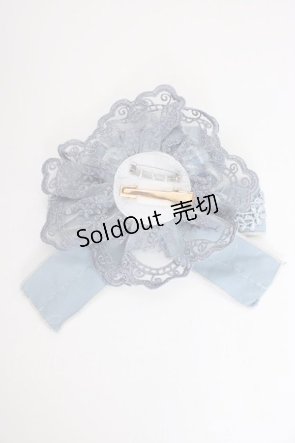 画像3: ZJ STORY / ローズリボンキャノティエクリップ  サックス T-26-01-09-036-0-AC-SA-ZT (3)