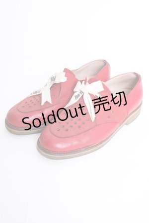 画像: PINK HOUSE / パンチングシューズ L レッド T-26-01-09-040-LO-SH-SA-ZT