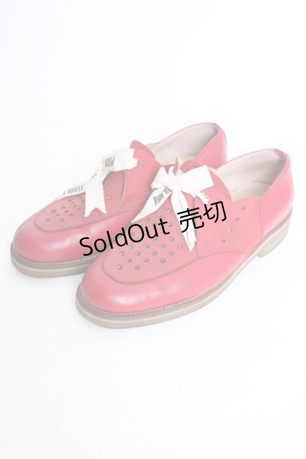 画像1: PINK HOUSE / パンチングシューズ L レッド T-26-01-09-040-LO-SH-SA-ZT (1)
