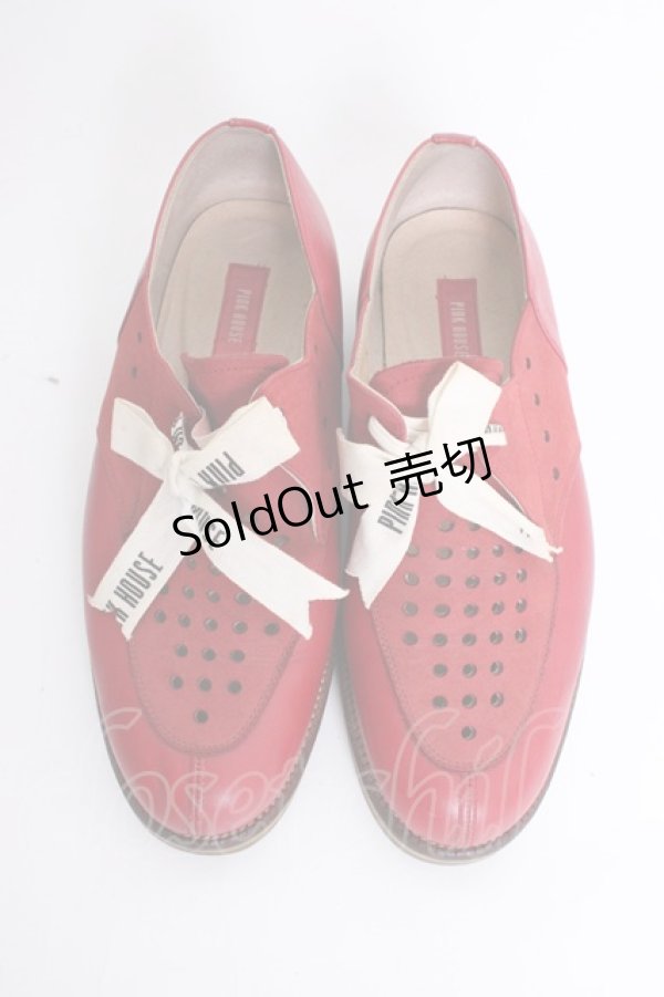 画像2: PINK HOUSE / パンチングシューズ L レッド T-26-01-09-040-LO-SH-SA-ZT (2)