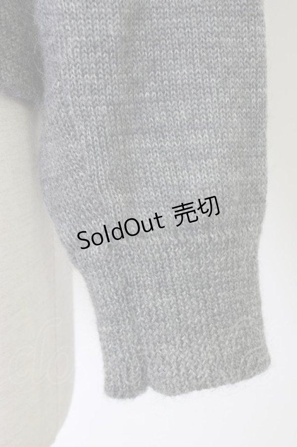 画像4: Jane Marple Dans Le Salon / パターンmixカーディガン  グレー T-26-01-09-018-JM-TO-SA-ZT (4)