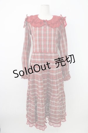 画像: PINK HOUSE / PINK HOUSE×misako aoki チェックワンピース  レッド T-26-01-09-019-LO-OP-SA-ZT