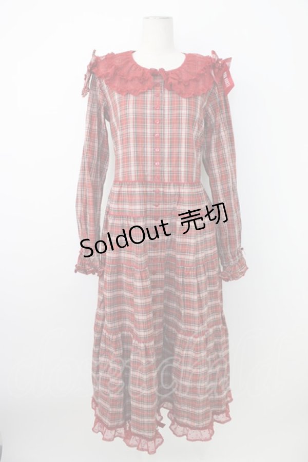 画像1: PINK HOUSE / PINK HOUSE×misako aoki チェックワンピース  レッド T-26-01-09-019-LO-OP-SA-ZT (1)