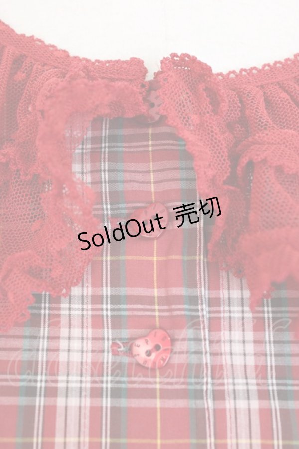 画像4: PINK HOUSE / PINK HOUSE×misako aoki チェックワンピース  レッド T-26-01-09-019-LO-OP-SA-ZT (4)